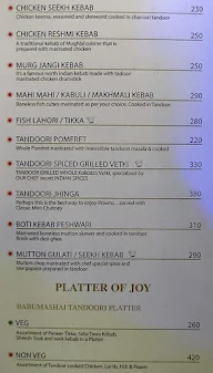 Babumashai menu 3