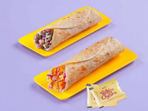 1 Masala Paneer Tikka Wrap + 1 Pindi Chole Wrap