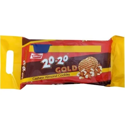 Parle 20-20 Gold Cashew Almond Cookies - 600 gm