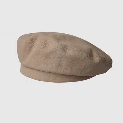 Title 2, Breathable Beret, Solid and Versatile for Girls...