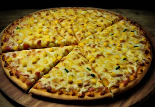 Cheese & Corn Overload Pizza