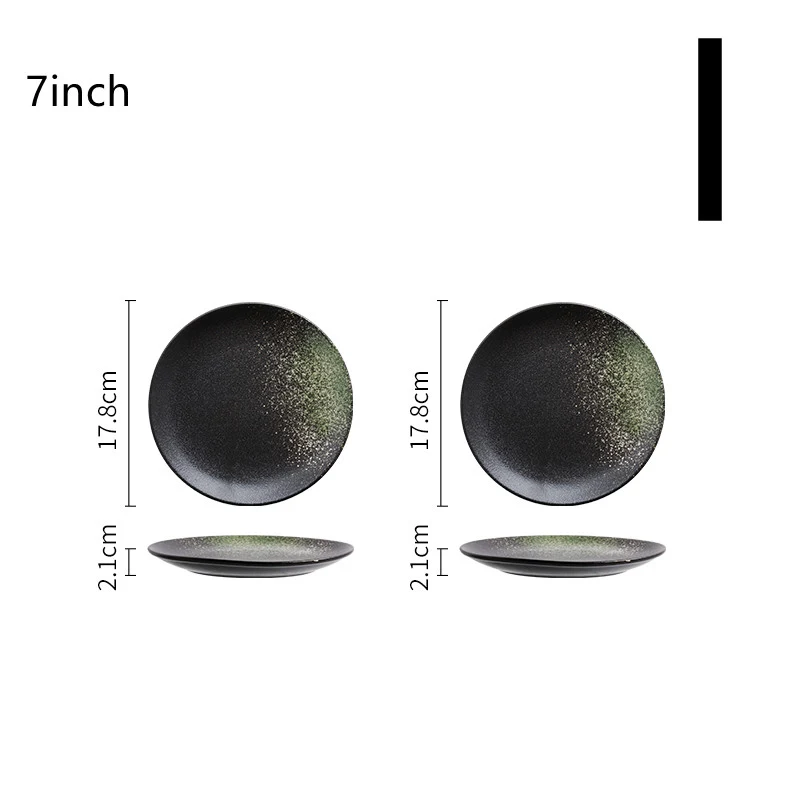 Aparelho de jantar cerâmico japonês para uso doméstico Pratos charmosos para refeições cotidianas com estilo e sofisticação.