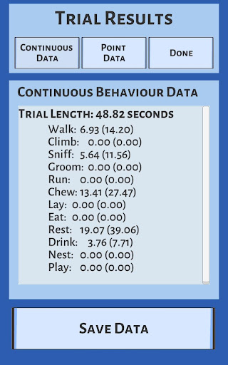 Critter Behaviour Recorder