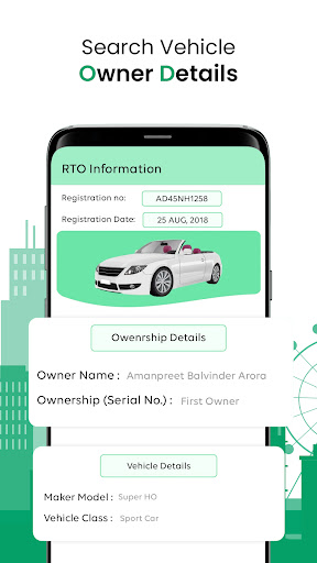 Screenshot RTO Vehicle Info - Exam Test