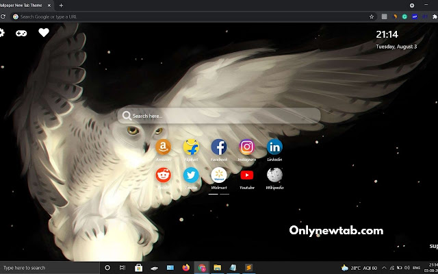 Owl Wallpaper New Tab Theme