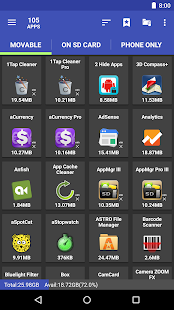 AppMgr Pro III (App 2 SD, Hide and Freeze apps) Screenshot