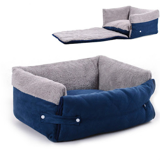 Title 2, Flip Pet Nest Removable Pet Beds with Blanket o...
