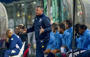 Bidvest Wits head coach Gavin Hunt looks frustrated on the bench during the Absa Premiership match against SuperSport United at Bidvest Stadium on April 25, 2017 in Johannesburg, South Africa. SuperSport won 1-0.