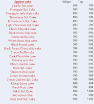 Cake Point 24X7 menu 5