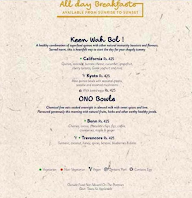 Birdie & Brekkie Cafe menu 2