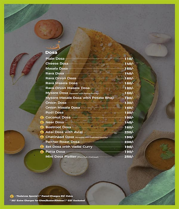 Thalaivaa menu 