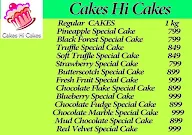 Cakes Hi Cakes menu 2