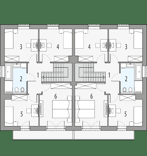 Milan 1 - dwulokalowy LLL - Rzut piętra