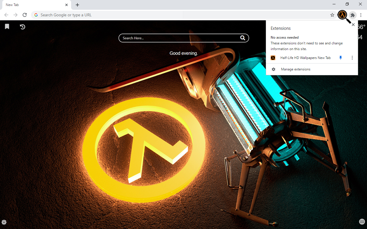 Half-Life HD Wallpapers New Tab Preview image 2