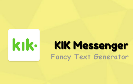 Kik Messenger stylish⚡ small promo image