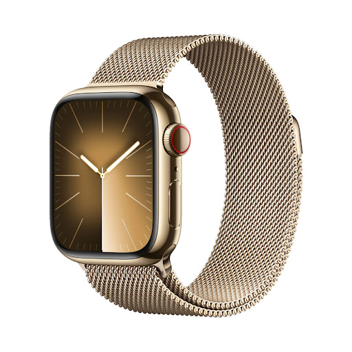 Đồng hồ Apple Watch Series 9 4G 41mm Gold (Vỏ Thép Dây Thép) (MRJ73SA/A)