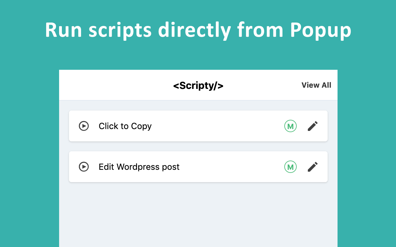 Scripty - Javascript Injector Preview image 2