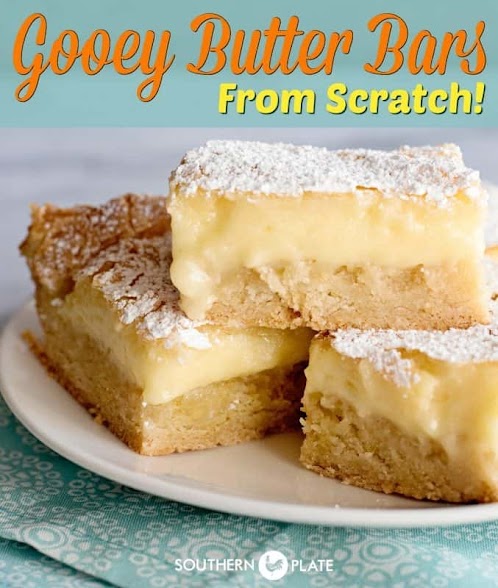 Gooey Butter Bars from Scratch