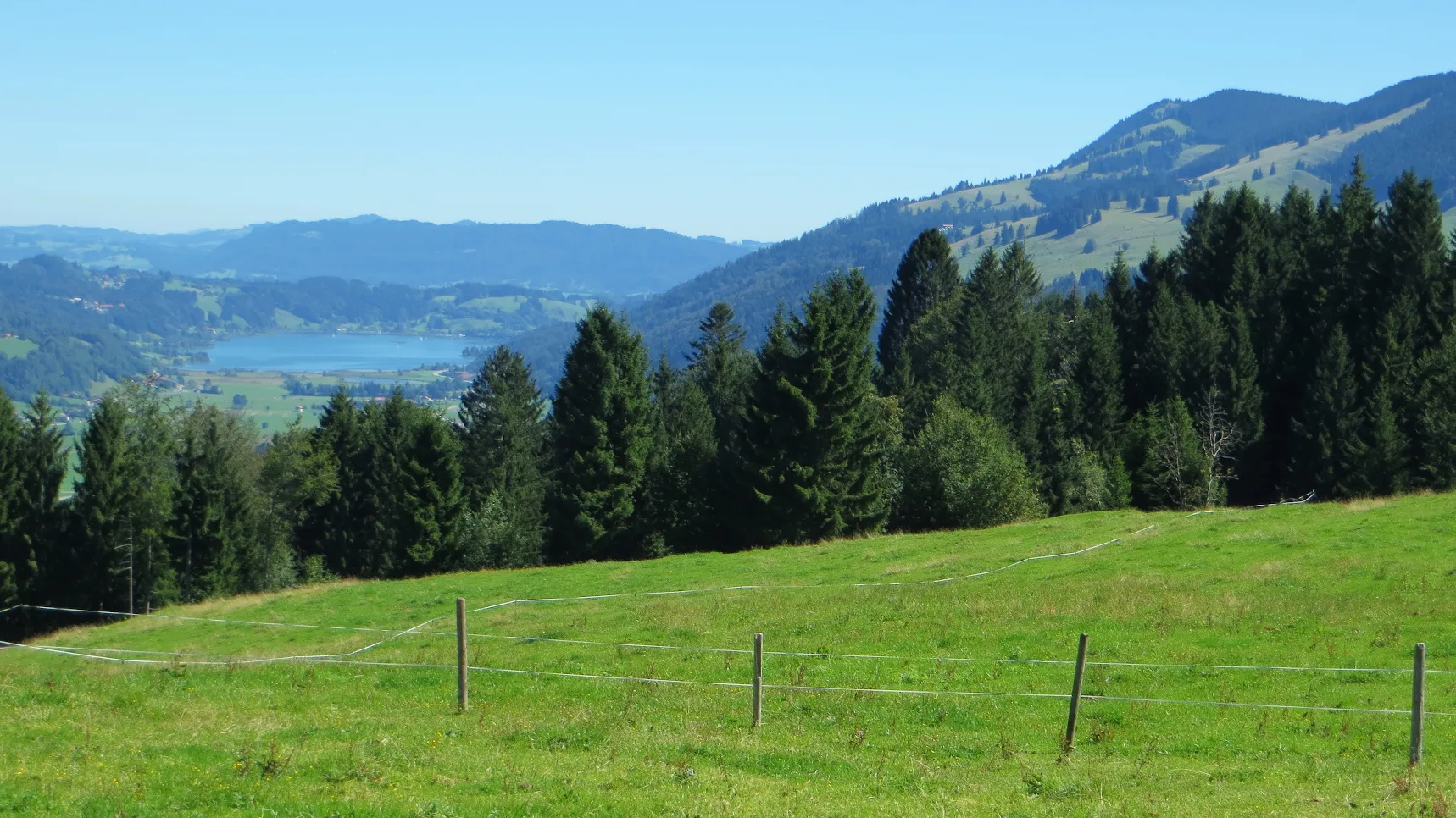 Foto: Blick nach Osten auf den Alpsee