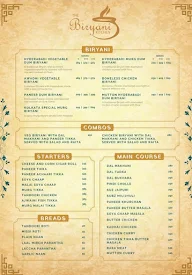 Tbk - The Biryani Kitchen menu 1