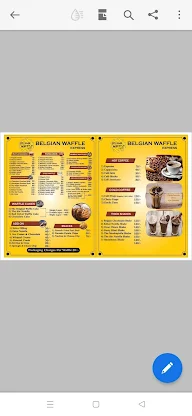 Belgian Waffle Express Zone menu 1