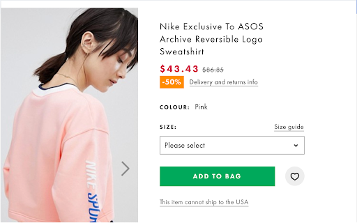 ASOS Discount Tags