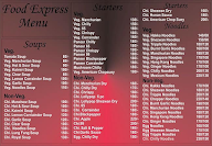 Food Express menu 1