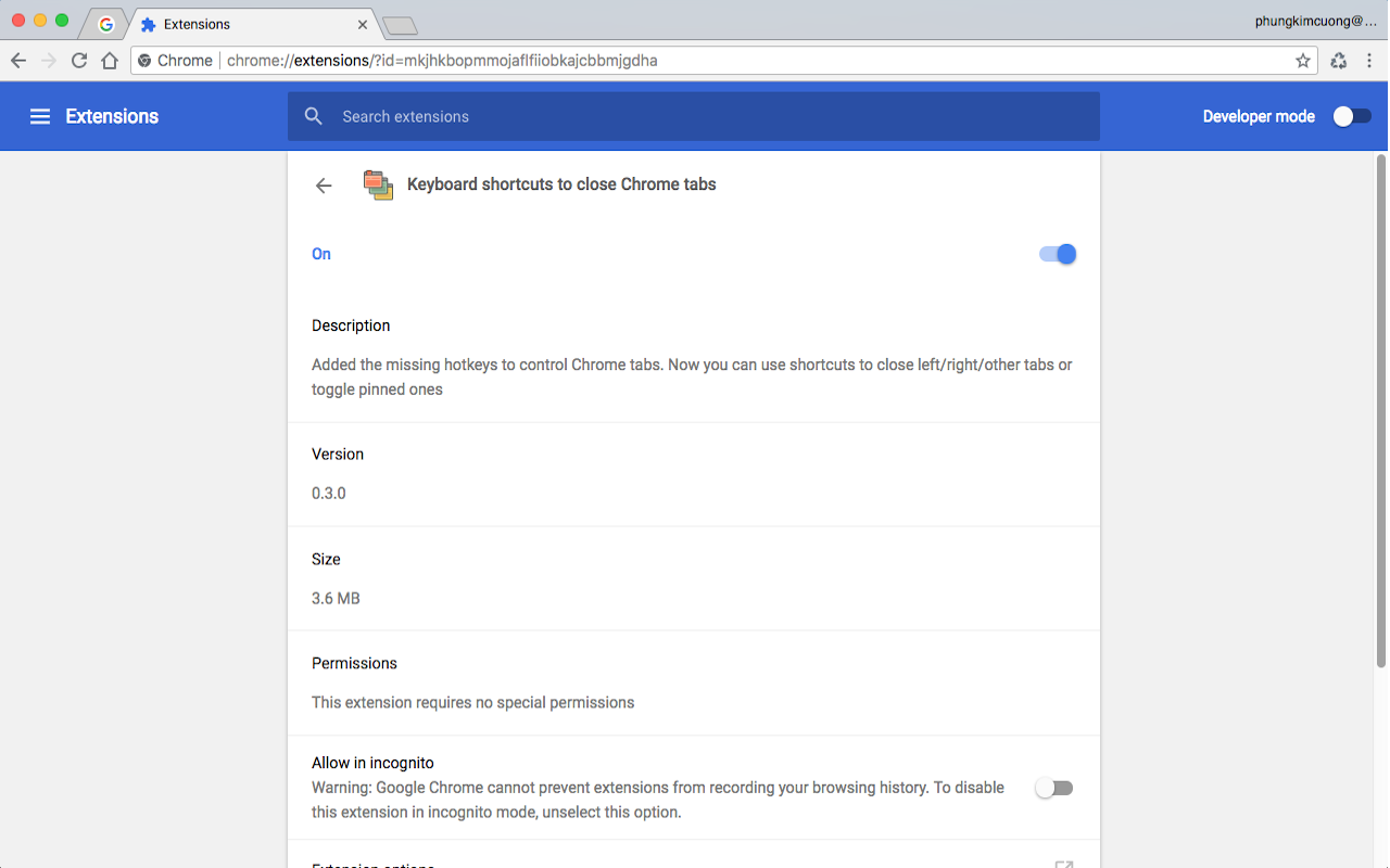 Keyboard shortcuts to close Chrome tabs Preview image 2