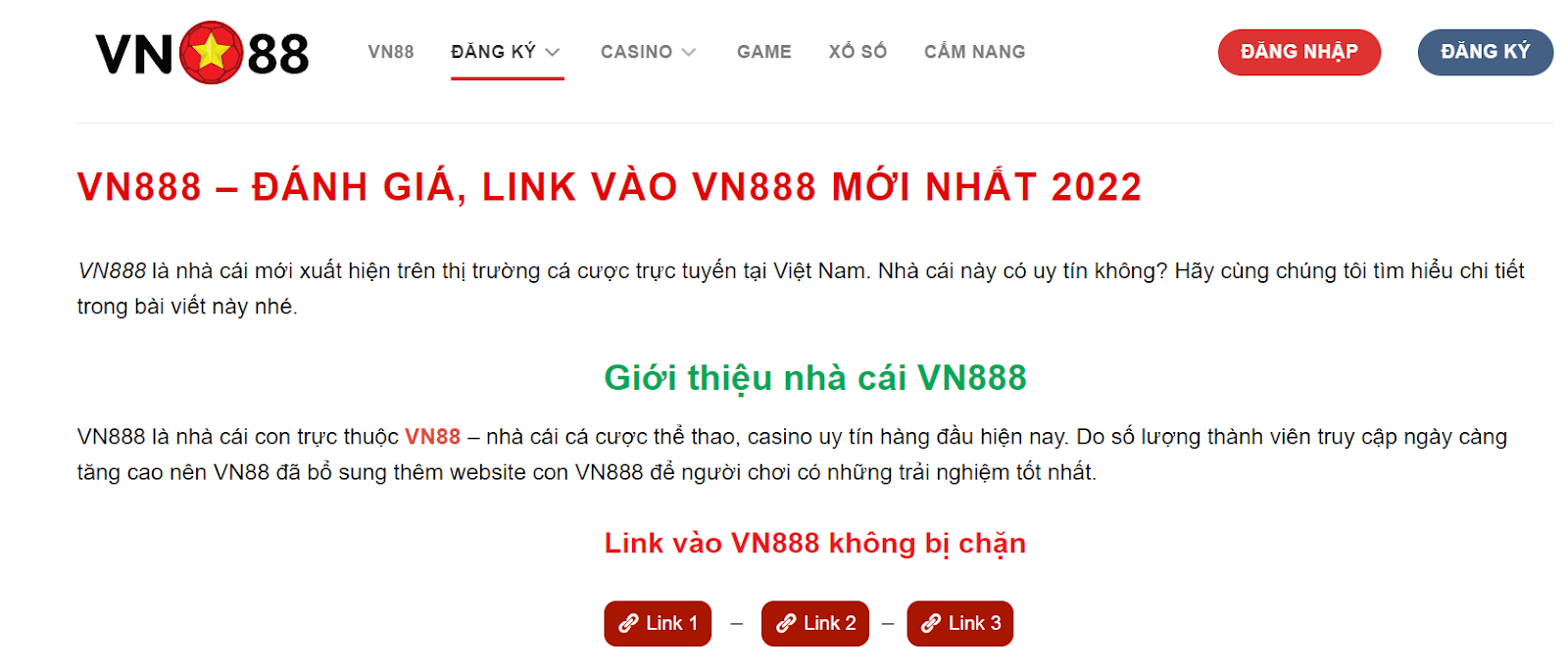 Sự thật về tin đồn phốt VN888 link vào chính hiệu