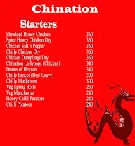 Chination menu 2