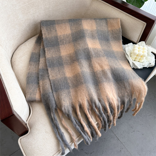 Title 8, Winter Scarf Plaid Mens And Womens Warm Scarf