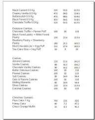 CakeBee menu 2