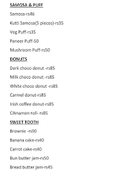 Mohan's Coffee menu 4