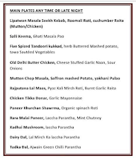 Sethi's Kitchen menu 1