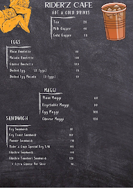 Riderz Cafe menu 3