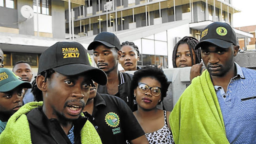 Accounting student Sibongile Mani during a court appearance following allegations that she spent R800 000 of the R14-million erroneously deposited into her account.