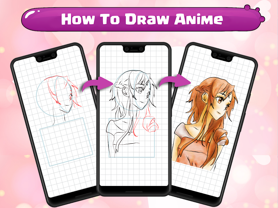 aplicacion android gratis dibujar anime y manga paso a paso