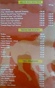 Viceroy's Sarathi menu 4