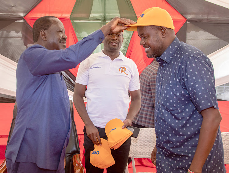 ODM leader Raila Odinga received Tana River Senator Juma Wario from the Jubilee Party on Wednesday when he met a delegation from Tana River county in Nairobi on April 6