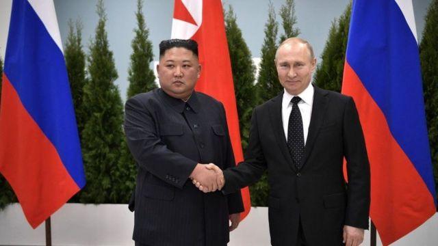 Kim Jong Un and Vladimir Putin