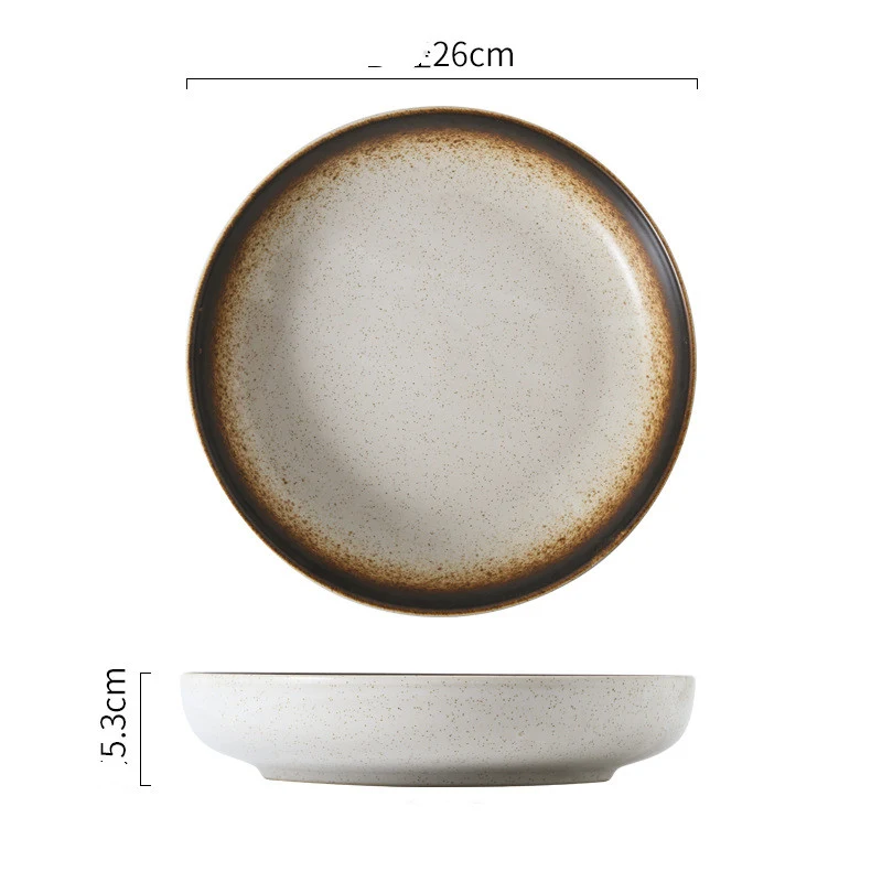 Japanese-Style Simple Tableware, Ceramic Dishes for Creative Salads and Deep Discs. Elevate your dining experience with 