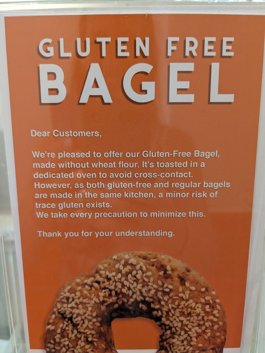 Gluten-Free at Bagel Brothers