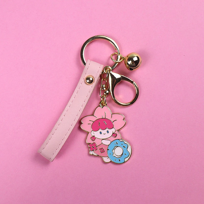 Title 2, Porte-clés de voiture pour fille, cerise et sau...