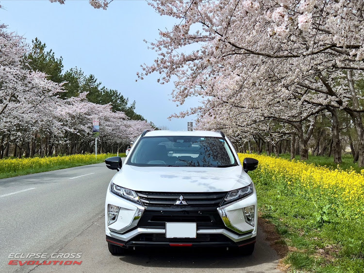 エクリプスクロスの桜と菜の花ロード・大潟村・Don’t think, just do. 直感で動け・discover＿ct・iPhone Pro Qualityに関するカスタム事例の投稿画像1枚目