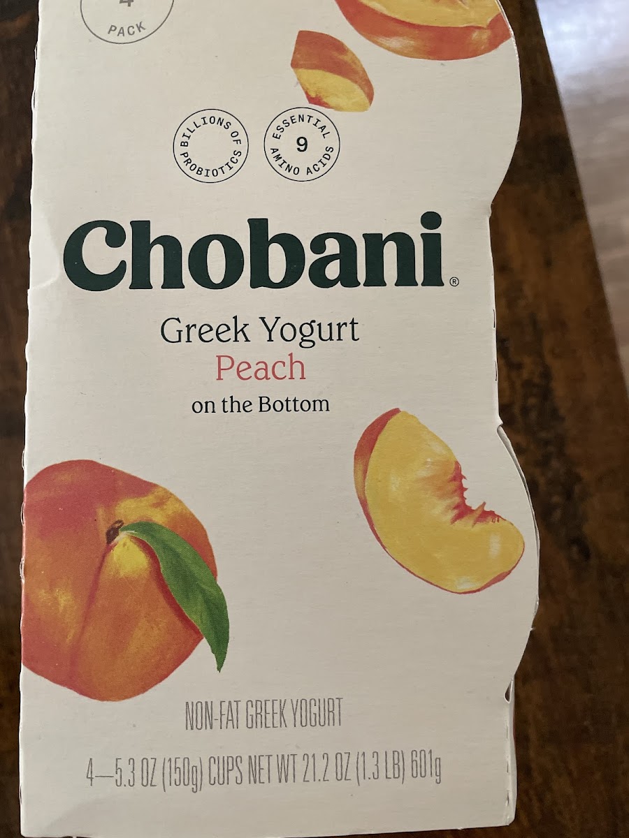 Greek Peach Yogurt