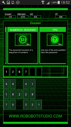 Screenshot HackBot Hacking Game