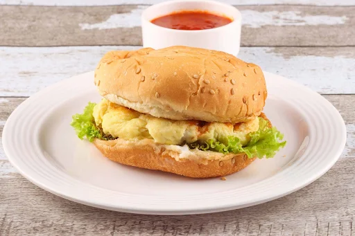 Egg Corn Tikki Burger