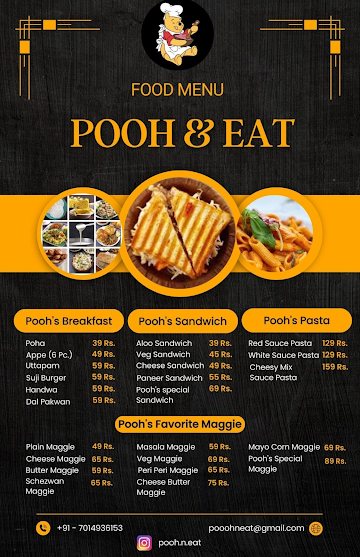 Pooh & Eat menu 