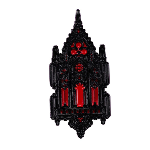 Title 2, Gothic Style Church Brooch Mysterious Building ...