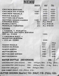 Akleem Chicken Biryani menu 1